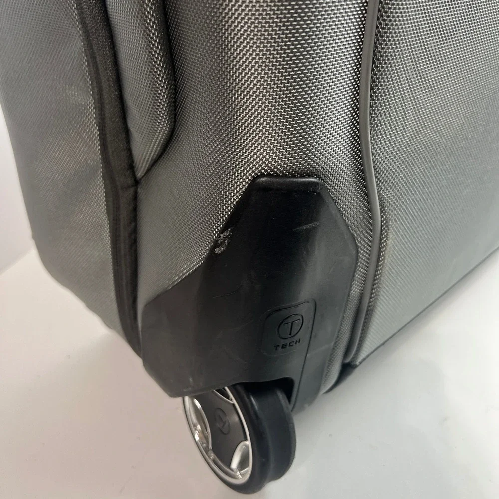 Tumi T-Tech Rolling Garment Bag Grey Ballistic Nylon Suit Carrier 6730MST
